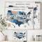 Designart - American Map Watercolor - Map Canvas Art
